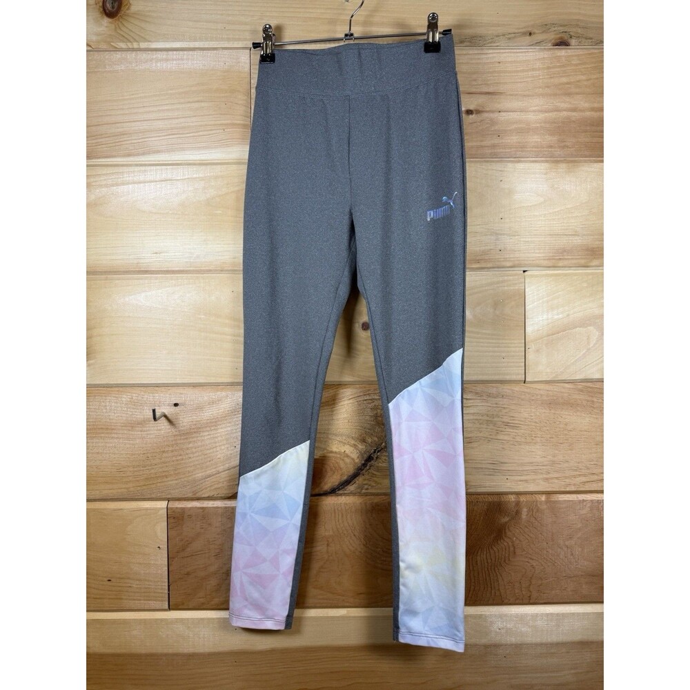 PUMA leggings‎ featuring a multicolored geometric design Girls XL 14/16